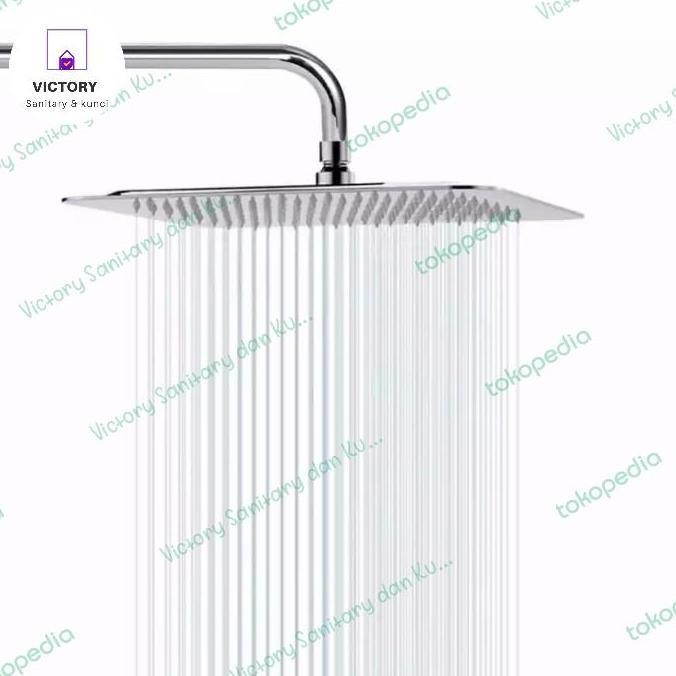 Wall Shower Tanam Tembok Stainless Dan Pipa -  Shower Mandi