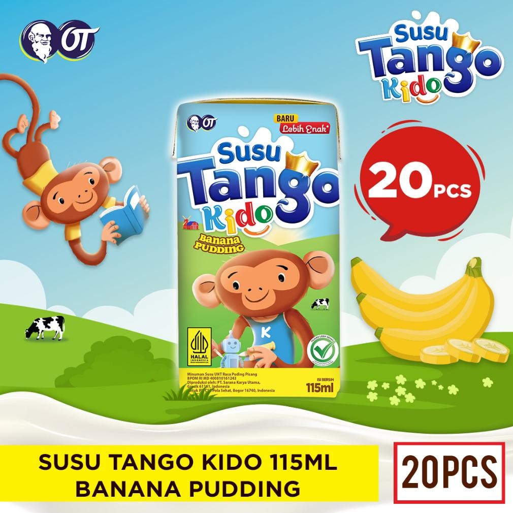 

NO_MORE Susu Tango Kido Banana Pudding 115ml - [20 Pcs]