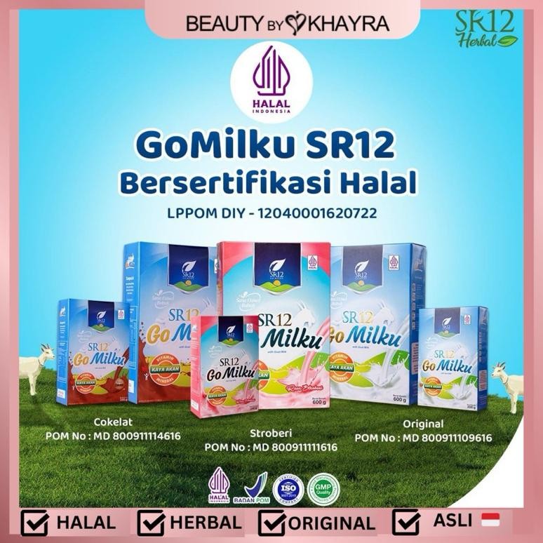 

NO_MORE Beauty by Khayra - SR12 GoMilku Susu Kambing Etawa Premium 200 gr