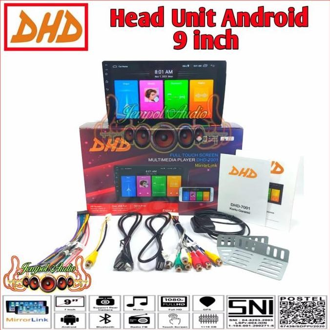 Head Unit Android DHD 9 Inch DHD -7001 IPS