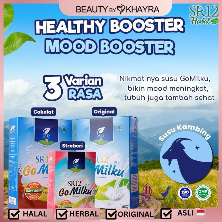 

NO_MORE Beauty by Khayra - SR12 GoMilku Susu Kambing Etawa Premium 600 gr