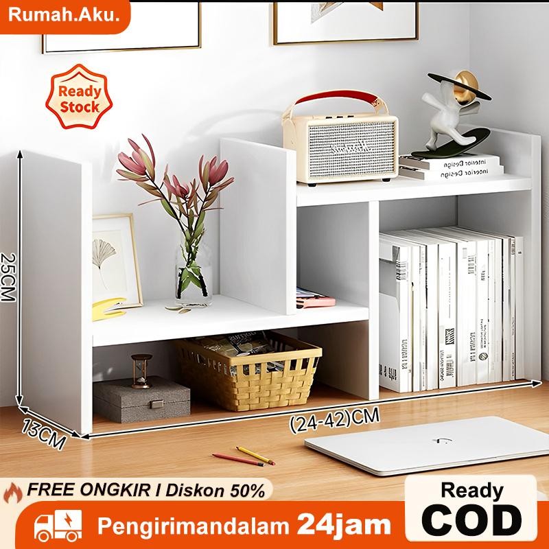 Rak Buku Rak Buku Kayu Rak Buku Mini Portable Rak Minimalis Rak Kayu Serbaguna