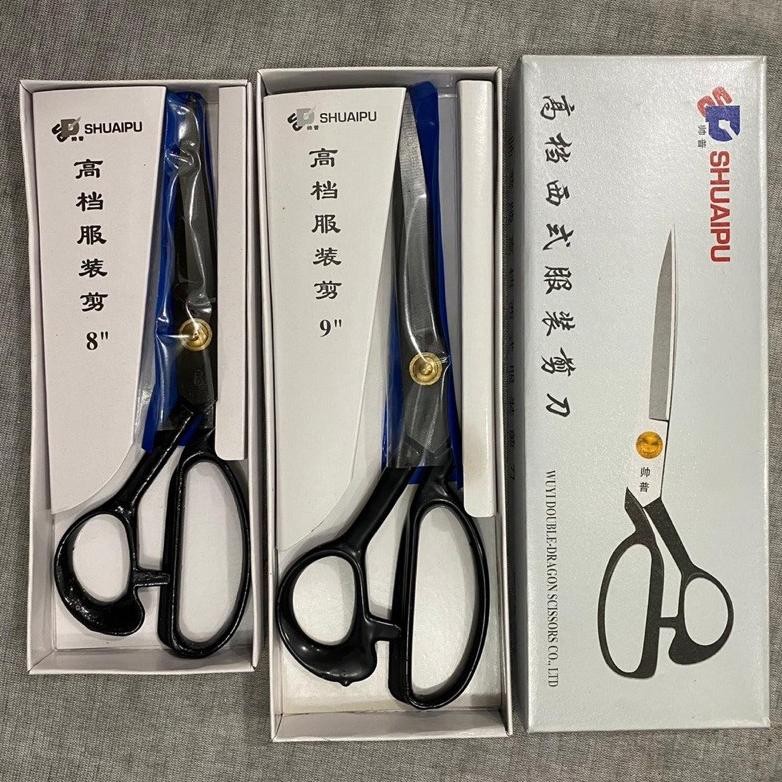 

GUNTING SHUAIPU Baja Hitam 8 INCH / 9 INCH / 10 INCH / 12 INCH Gunting Bahan / Kain / Gunting penjahit alat jahit Nugi