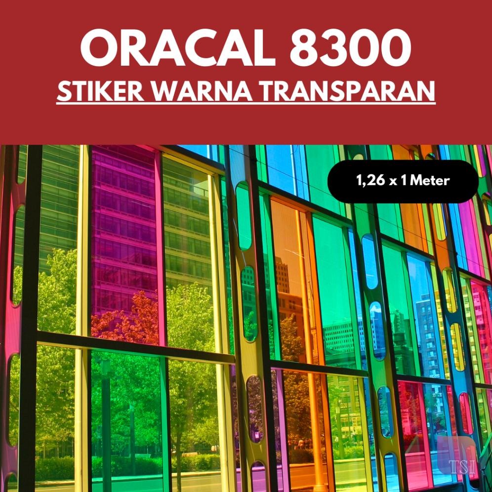 

Oracal Sticker 8300 Transparent Skotlet Warna Tembus Cahaya Kaca 1 Meter Nugi