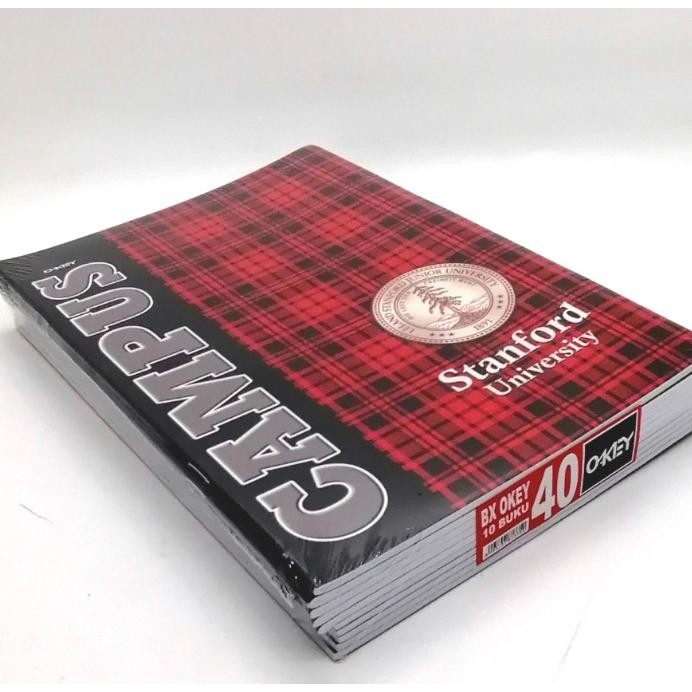 

(10Pcs) BUKU TULIS BOXY OKEY 40LEMBAR / NOTEBOOK CAMPUS B5 Nugi