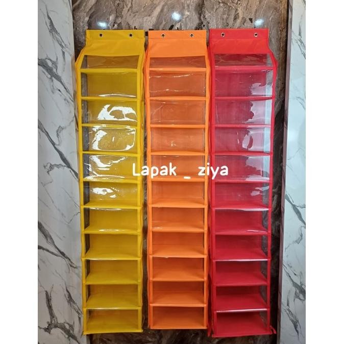 RAK SEPATU POLOS 11SAP / RAK SEPATU POLOS WARNA / RAK SEPATU GANTUNG /RAK SUSUN RAK SET TRIPLEK Nugi