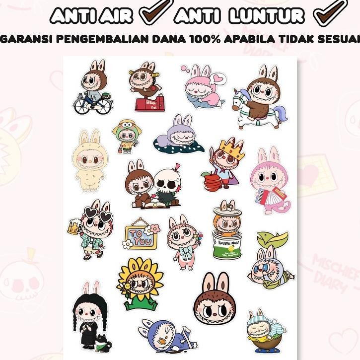 

Stiker Labubu Aesthetic Paper Vinyl Anti Air Aksesoris Laptop Buku Tumbler/ Lucu Motif Kartun DIY Aesthetic Tempelan Mainan Edukasi Anak Nugi