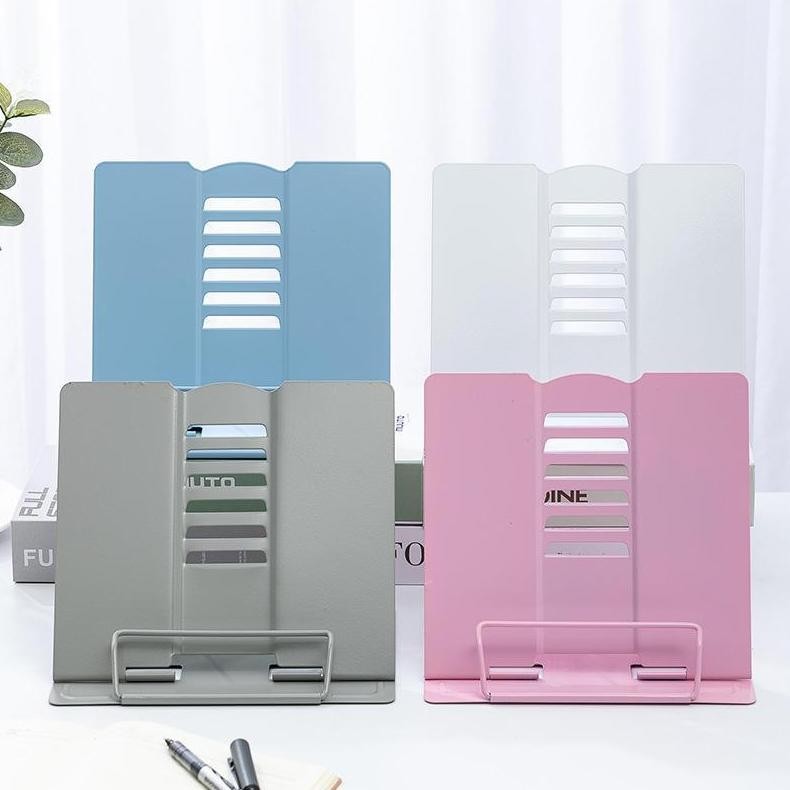 

Triple W Penyangga Buku Berdiri Bracket Book Stand Teks Reading Holder Metal Adjustable Nugi
