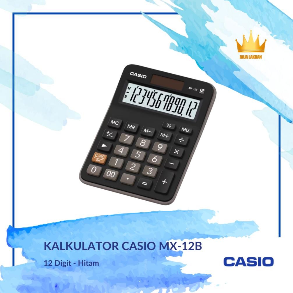 

Kalkulator 12 Digit Kalkulator Casio MX - 12B/ 12 Digit/ Hitam - Pcs Nugi