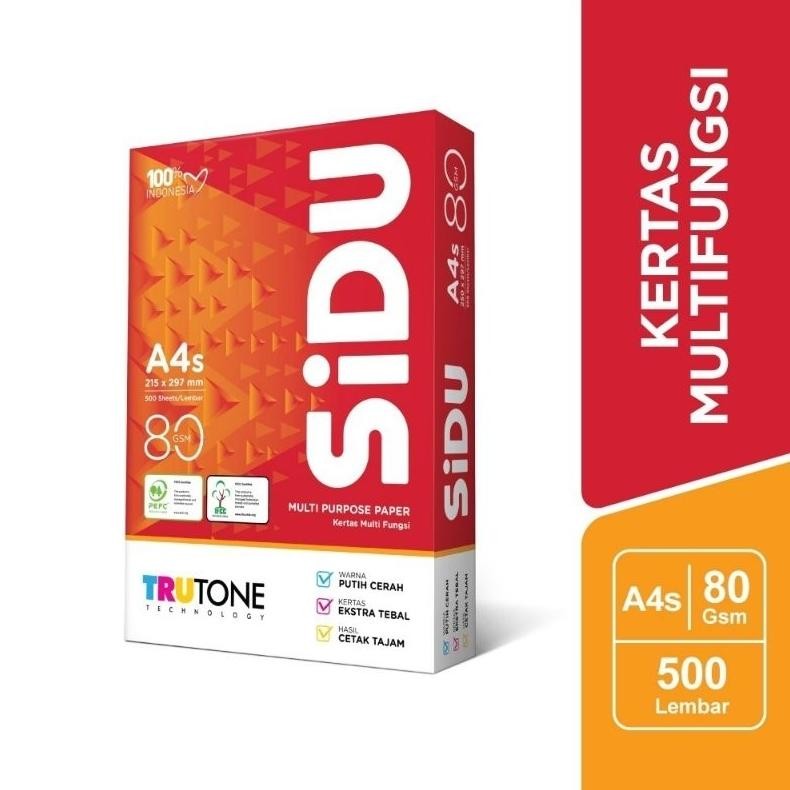 Kertas HVS A4 80 Gram SIDU 1 Rim Nugi