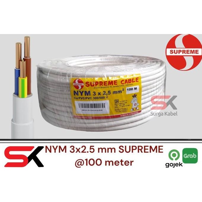 Kabel Supreme Nym 3X2.5Mm/ Nym 3 X 2.5Mm/ Nym 3X2,5Mm/ Nym 3 X 2,5Mm New Stok