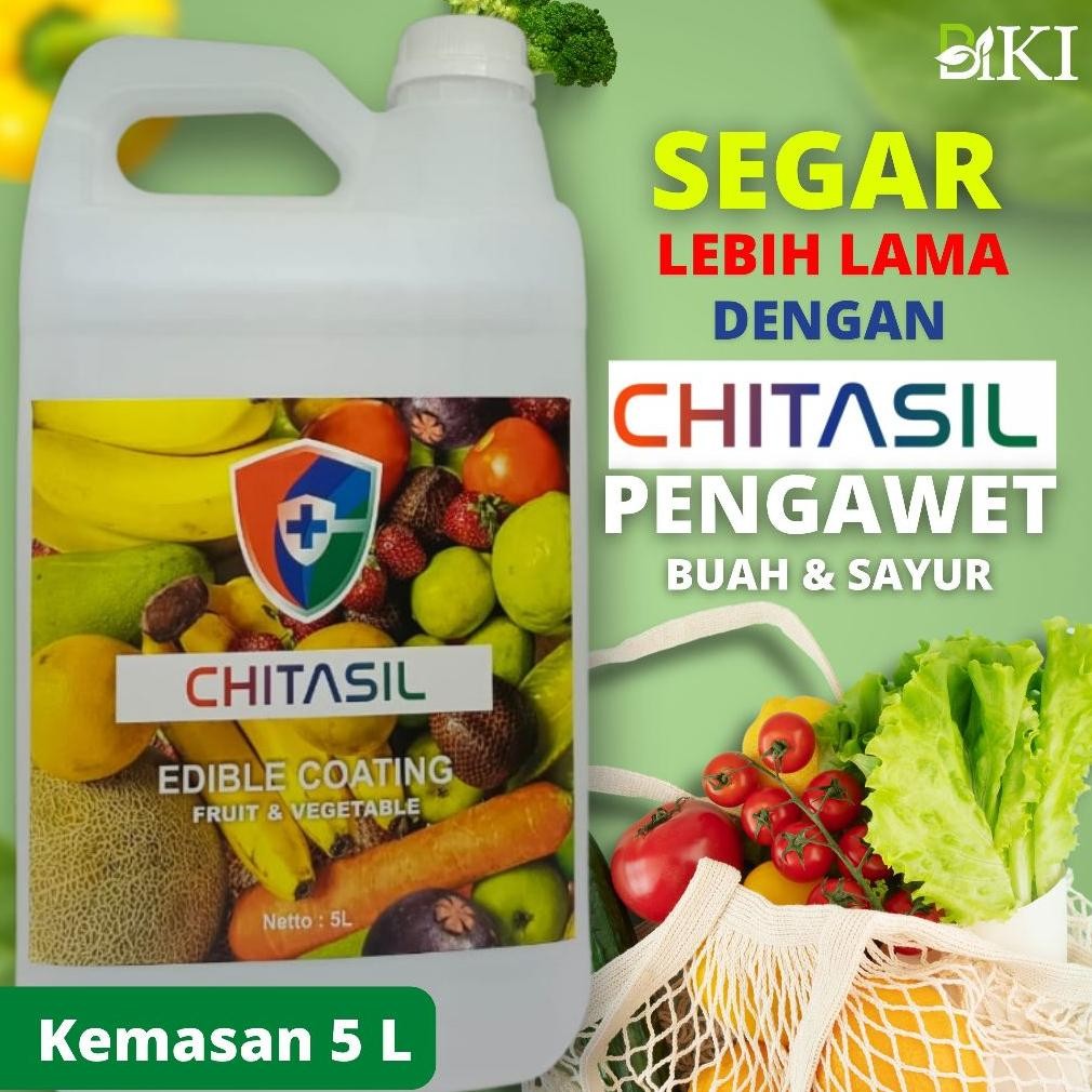 5L Chitasil RTU/Siap Pakai - Pelapis/Pengawet Buah Alami Chitosan Nugi