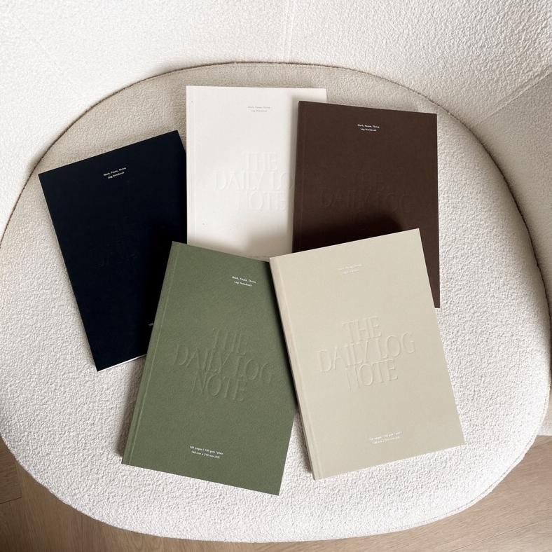 

Notebook A5 / Notebook Aesthetic / Buku Tulis / Buku A5 / Notebook Polos / Buku Aesthetic / Buku Catatan Notebook / THE DAILY LOG NOTE Nugi