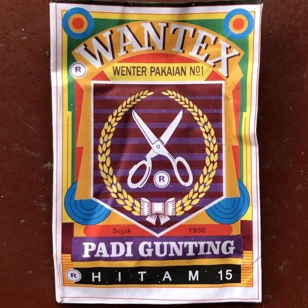 

WANTEX Padi Gunting WARNA HITAM Pewarna Pakaian / Kain / Jaring (10 pcs) Nugi