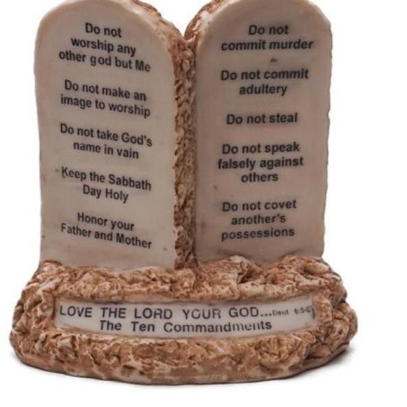 Hiasan Pajangan Rohani  10 Perintah Allah
