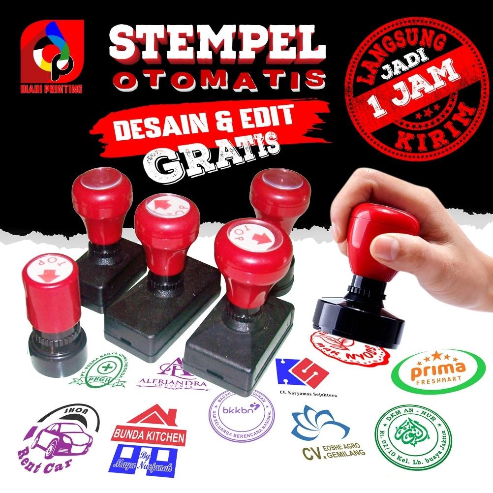

STEMPEL OTOMATIS / STEMPEL CUSTOM / STEMPEL FLASH / STEMPEL WARNA Nugi