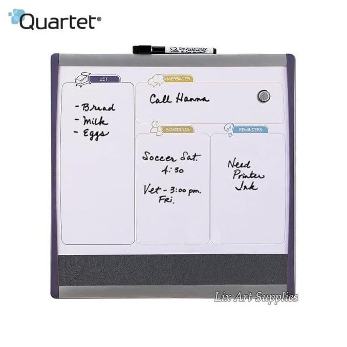 

Tersedia QUARTET Whiteboard Planner To-Do List 35.5x35.5cm - Papan Jadwal Tulis Dinding