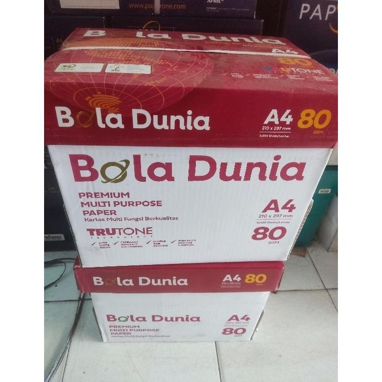 

Kertas A4 80 Bola Dunia Isi 5 Rim Nugi