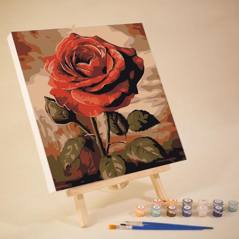 

diy canvas painting number karakter anime kartun bunga alam Nugi