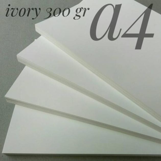

( 50 Lembar ) Kertas Ivory 300 Gsm Uk A4 / 21 cm X 29.7 cm Nugi