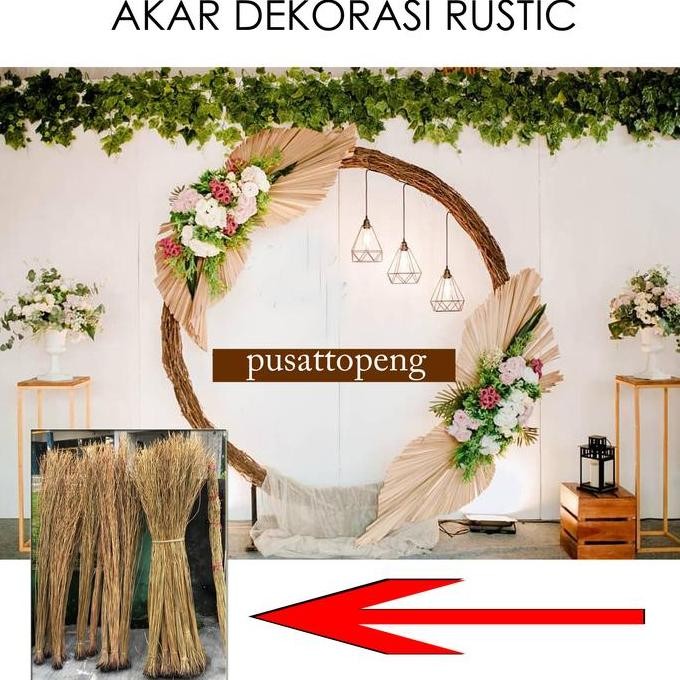 akar kering untuk dekorasi rustic cocok untuk ring