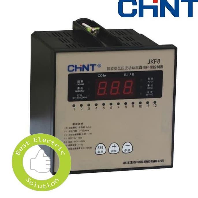 Power Factor Controller Chint / 120X120 / Jkf8-12 / Jkf812 Steps12 New Stok