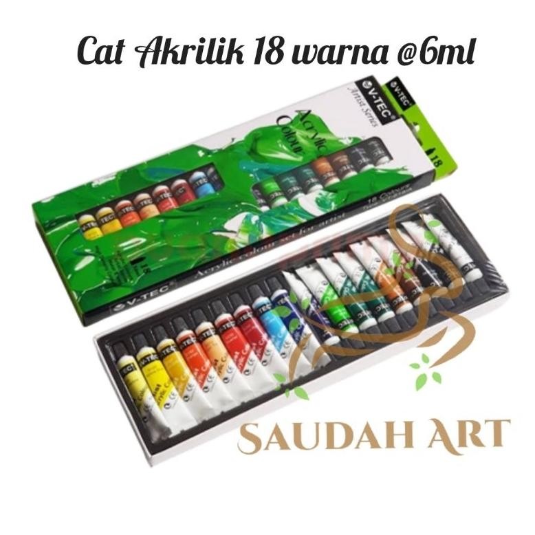 

Cat Akrilik/Acrylic 18 warna @6ml V-Tec 618/A Nugi