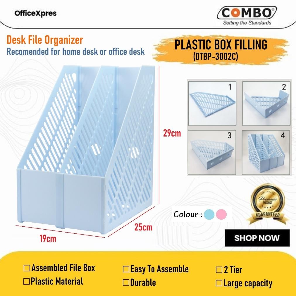 

Plastic Box Filling 2 Tier / Box File Plastik / Dokumen Box Rakit DTBP-3002 / Rak Dokumen Plastik / File Box 2 Susun Nugi