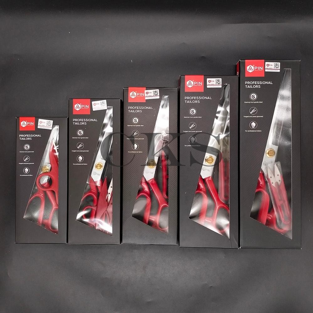 

Gunting bahan / gunting potong bahan kain / gunting pin tailor merah Nugi