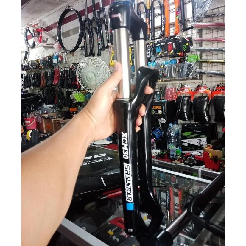 FORK SUNTOUR XCM 30 TRAVEL 120 MM LOCK SPRING FOR 27 5 ORIGINAL DAN TERPERCAYA