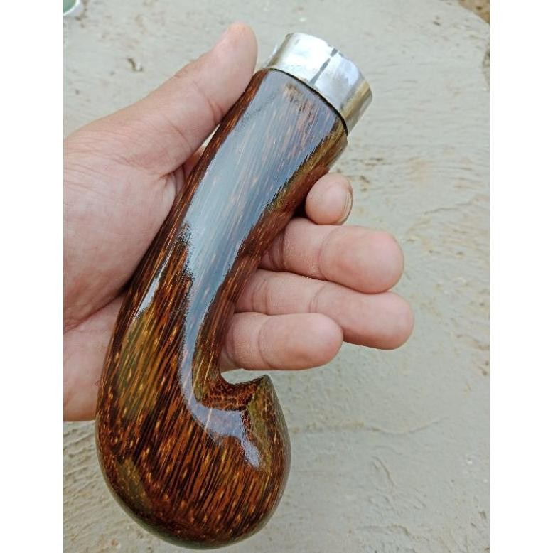 GAGANG GOLOK JENGKOLAN KAYU AREN 16 CM Nugi