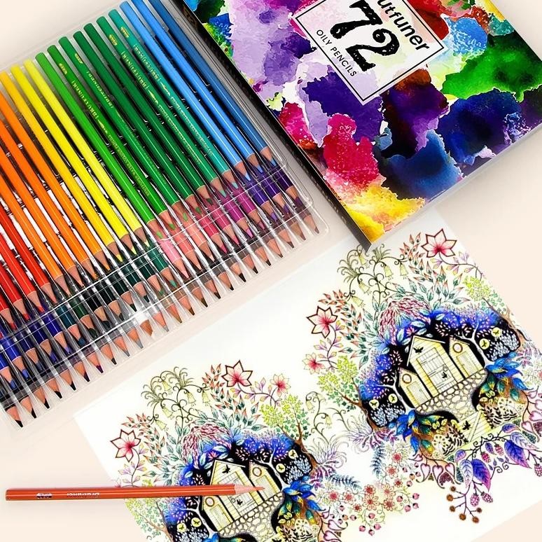 

Brutfuner Original Pensil Warna 72 Colors Water and Oily Nugi