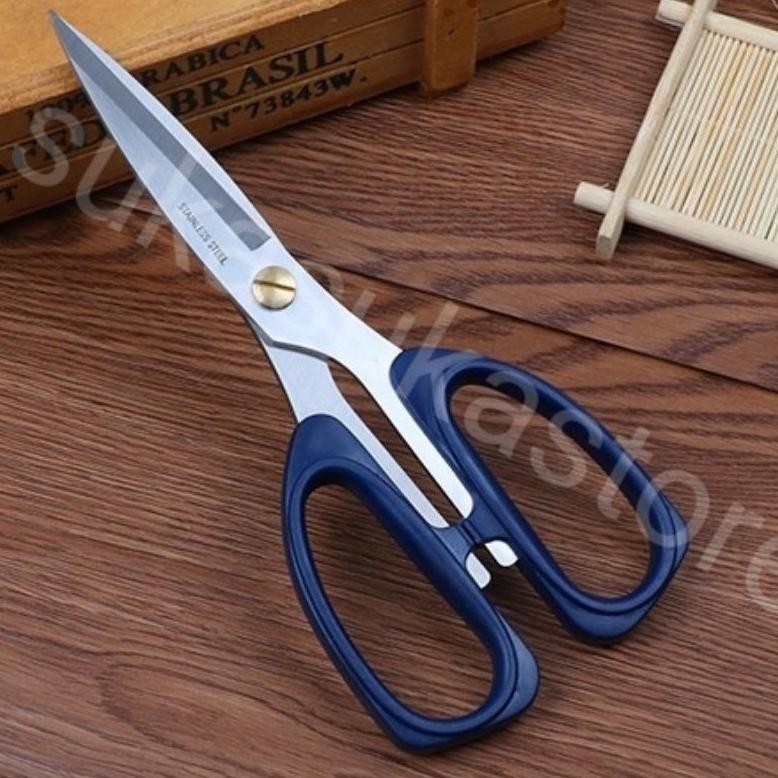 

Gunting Stainless steel Serbaguna Big Size Dapur Rumah Kantor Sekolah DIY Best Quality 19.5cm Nugi