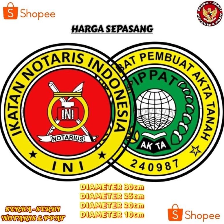 

Sticker logo notaris dan IPPAT Nugi