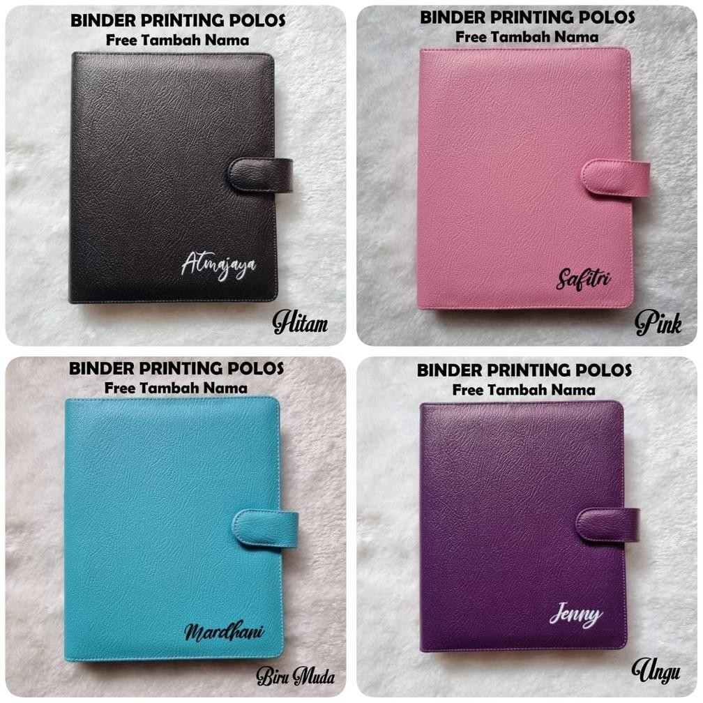 

BINDER COSTUM PRINTING POLOS FREE TAMBAH NAMA A5/20ring, B5/26ring, A6/6ring Nugi