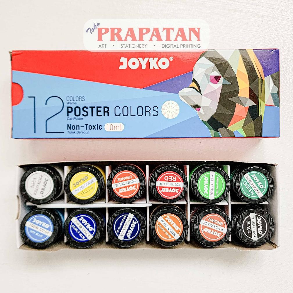 

Joyko Poster Color Set 12x10ml | Cat Poster Set Nugi