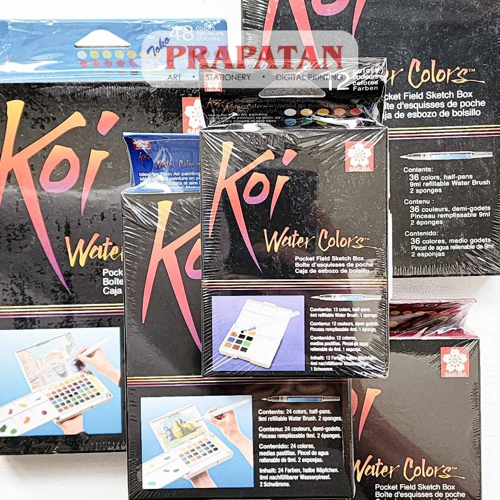 

Sakura Koi Watercolor Pocket Field Sketch Box Set | Cat Air Set Nugi