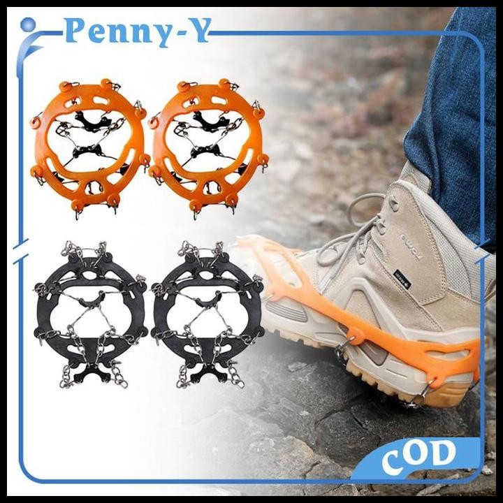 Alas Sepatu Salju 8gigi Alas Sepatu Paku Anti Slip Alas Sepatu Mendaki
