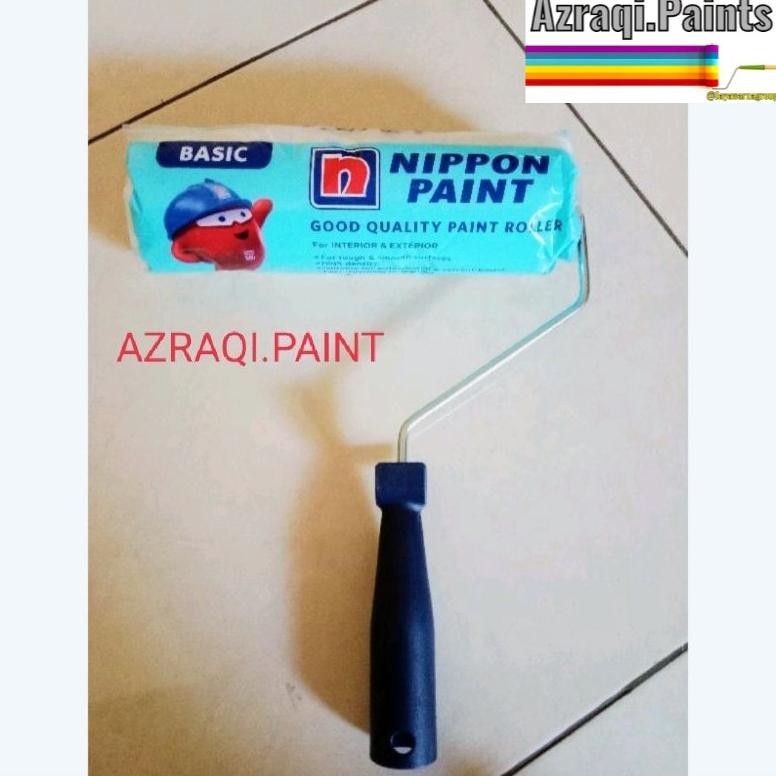 

KUAS ROLL BESAR CAT TEMBOK / PAINT ROLLER BIRU / KUAS ROLL BIRU ( 9 INC ) / NIPPON PAINT Nugi