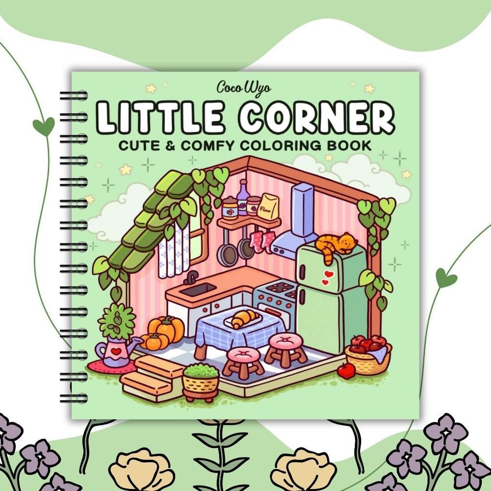 

Little Corner Coco Wyo Coloring Book Cute And Comfy Buku Mewarnai Anak dan Dewasa Tebal 200gsm Nugi