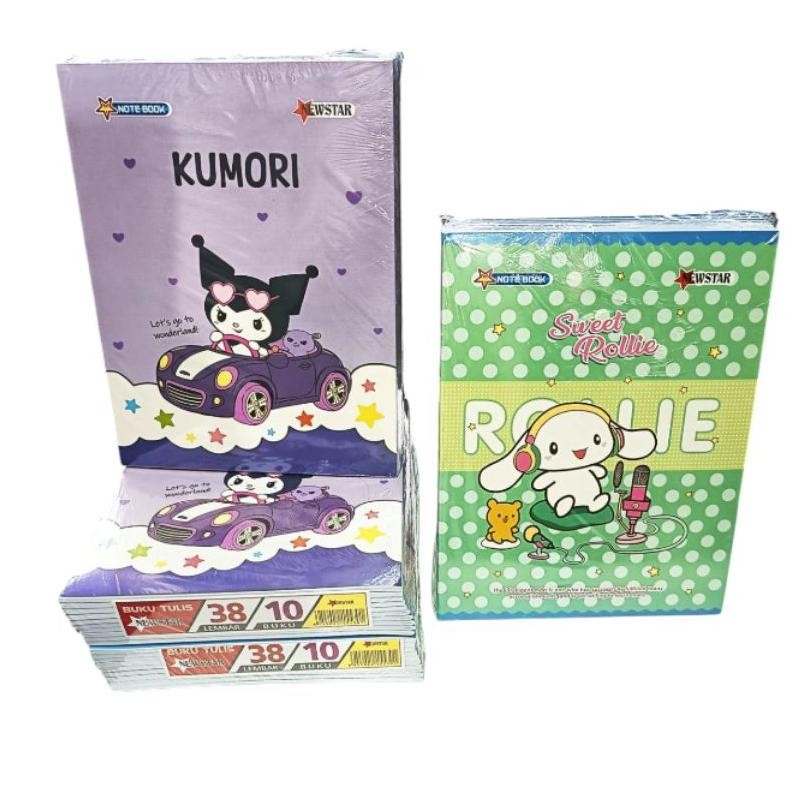 

Buku Tulis Kuromi Cinamorol & Labubu (38 Lembar 10 Buku) Murah Meriah Nugi