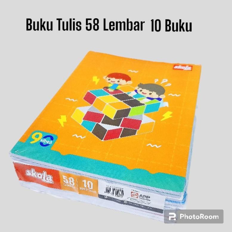 

[1pack] Buku Tulis Sidu Merek SKOLA 58 Lembar 10 Buku Nugi