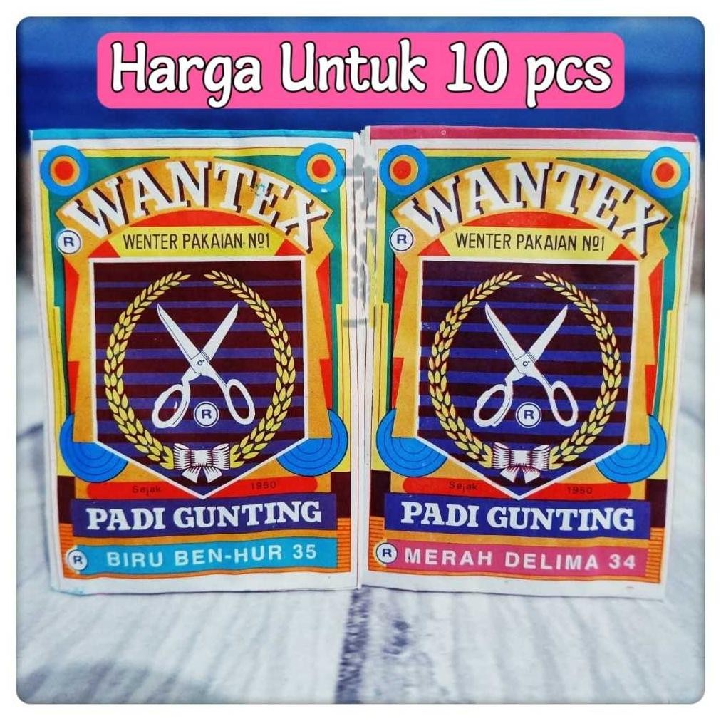 10 Pcs Wantex Pewarna Pakaian Permanen Anti Luntur Nugi