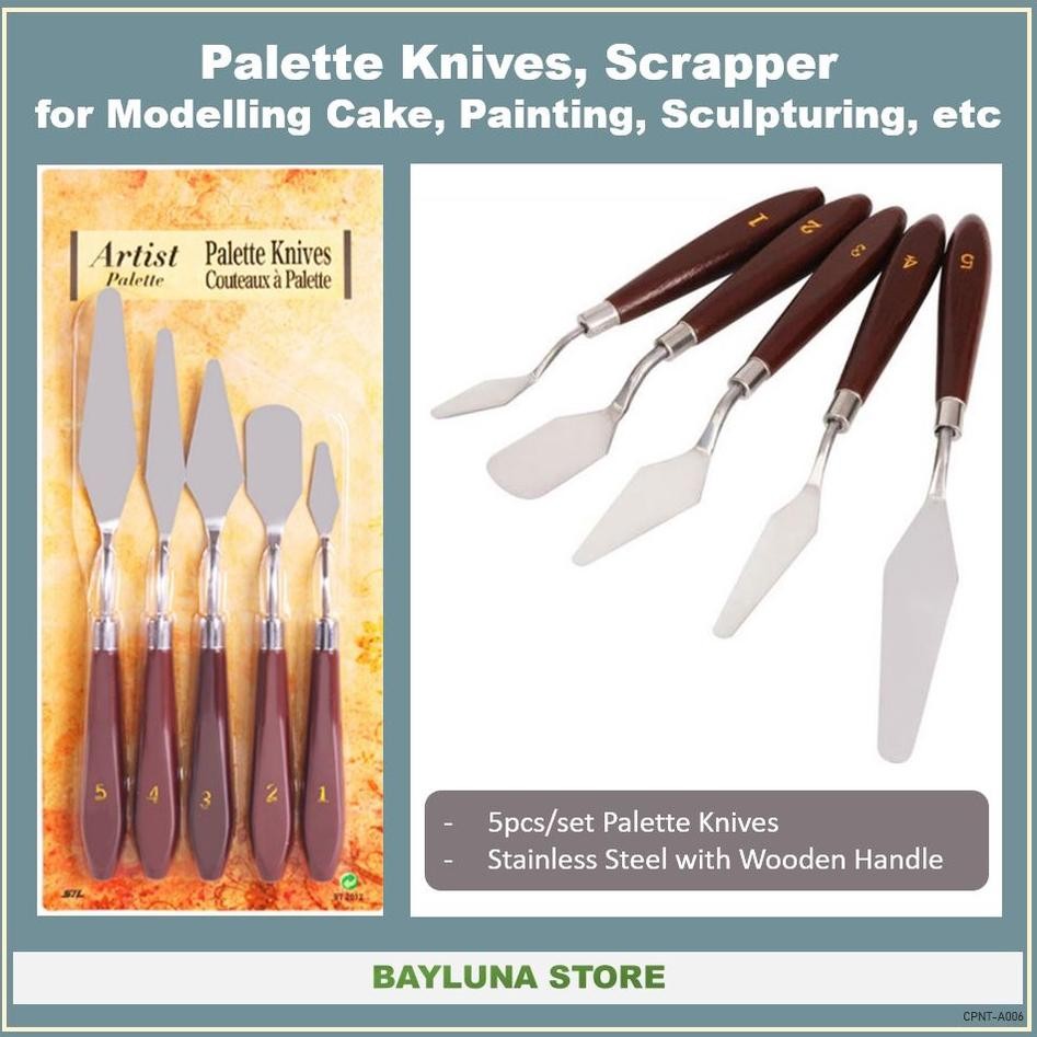 

Bayluna - Set Pisau Palet Palette Knives untuk Dekorasi Kue, Cat, Sculpturing, Painting, Cake Modelling, Pallete Knife Set Nugi