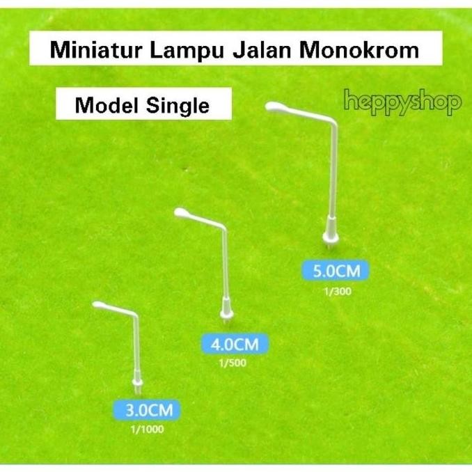 ] Miniatur Lampu Jalan Monokrom,Maket Lampu PJU