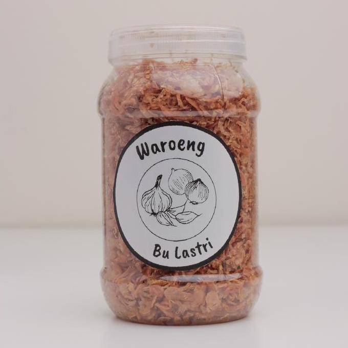 

Diskon! Bawang Goreng Bu Lastri Toples 500ml Murni 100% Bawang Merah Premium