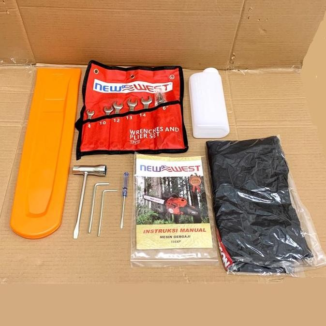 TERBARU CHAINSAW NEW WEST NW 598/ NW598X - BAR 22"- MESIN POTONG KAYU+RANTAI TERMURAH