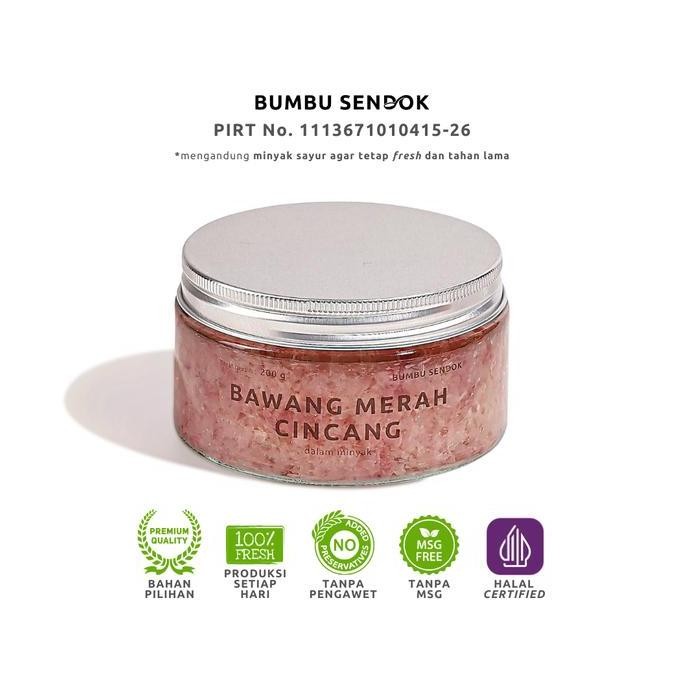 

Diskon! Bumbu Sendok Bawang Merah Cincang Dalam Minyak 200g Minced Shallot