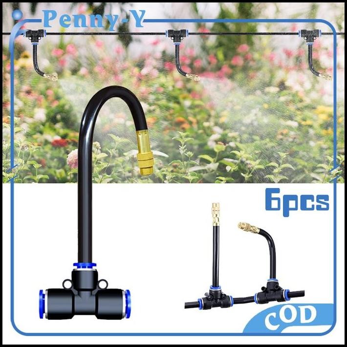 6set Flexible Micro Sprayer 8mm Mist Sprayer Tanaman Mist Nozzle