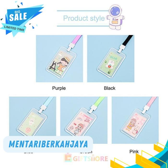 

ID CARD HOLDER NAME TAG GANTUNGAN KARTU KARTUN PEMEGANG TANDA TEMPAT KARTU IDENTITAS TAHAN AIR TRANSPARAN LENCANA KERJA STAF DENGAN TALI PENGIKAT-GI BY MENTARI BERKAH JAYA